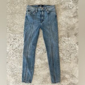 Hudson LA Skinny Cropped Split Hem Jeans